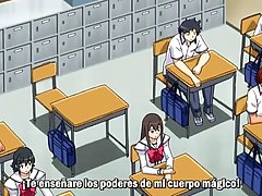 Cartoon babe likes to suck a fat cock until it explodes, all over her cute face