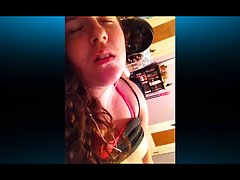 Sweet girl turned on her Skype and started masturbating for a guy she never met