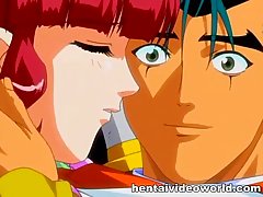 Red haired, animated chick is getting nailed because her soaking wet pussy needs a hard dick