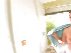 Since she was taking a shower when her lover showed up, Asa Akira let him record her