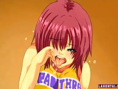 Horny Hentai schoolgirl is forced to suck her boyfriend's dick, before he fucks her brains out