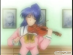 Hentai girls are using their tongues to satisfy each other's sexual needs, every once in a while